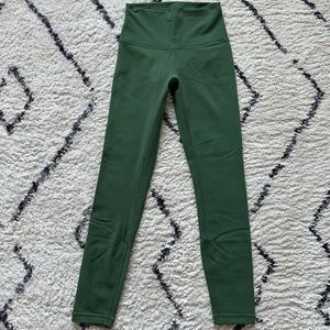 Lululemon High-Rise Leggings Green Size 4, 28”
